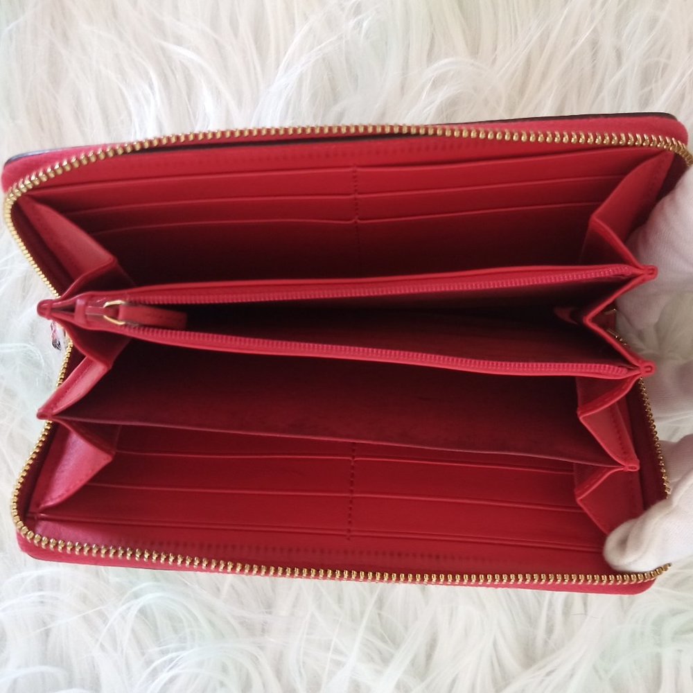 🍎AMAZING EUC! Gucci GG Supreme Ltd Ed Zippy Long Wallet w/ Dust Bag & Box🍎 - Picture 10 of 15